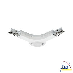 1- Connecteur en L monophas URAIL LED, blanche