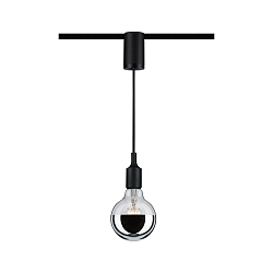 Adattatore per apparecchi a sospensione URAIL PENDULUM ADAPTER breve, universale, Nero opaco