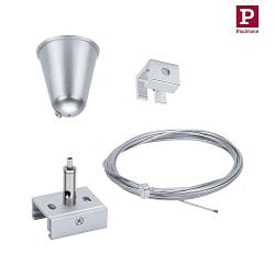 3-phase pendant suspension ProRail3, silver