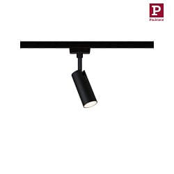 LED 1-Phasen Schienenspot URAIL TUBO, 1x4W, 3000K, 150lm, IP20, dimmbar, schwarz matt