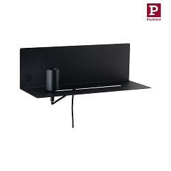 wall luminaire DEVARA E27 IP20, black dimmable