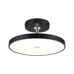 Luminaire de plafond HILDOR contrlable par ZigBee IP20, mat, noir gradable