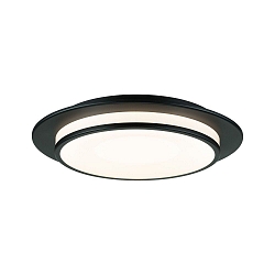 Luminaire de plafond EGRON IP20, mat, noir gradable