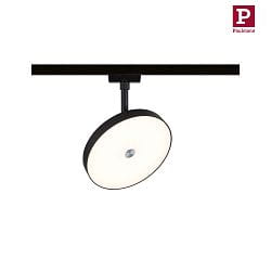 Faretto monofase HILDOR URail IP20, opaco, nero dimmerabile