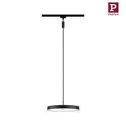 LED 1-Phasen Pendelleuchte HILDOR URail, 230V, 15W, 4000K, 850lm, 3-Step-Dim, IP20, schwarz matt