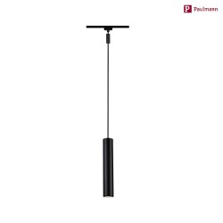 URail Pendelleuchte CATALEJO,  6.5cm, / L 35.3cm, 230V, GU10 max. 10W, Metall, Schwarz matt