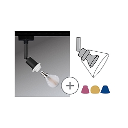 Spot URAIL DECOSYSTEMS rotatif, inclinable E14, noir mat, blanche gradable