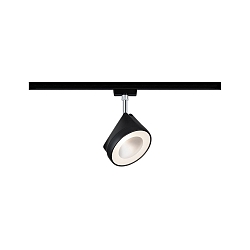 Spot URAIL ARENA LED rotatif, inclinable, chrome, noir mat