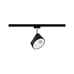 Spot URAIL ARENA LED rotatif, inclinable, chrome, noir mat