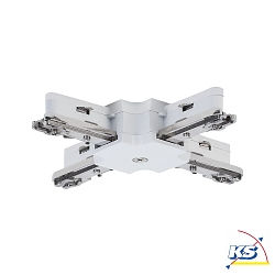 Connettore a X monofase URAIL, Bianco