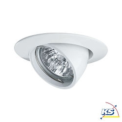 Recessed luminaire PREMIUM, 12V, GU5,3, 51mm, whitea/aluminum, tiltable