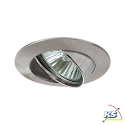Lumire encastre PREMIUM pivotant GU10 IP23, fer bross gradable