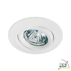 Recessed luminaire QUALITY, 12V, GU5,3, 51mm, swiveling, white