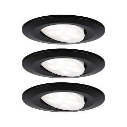 outdoor recessed luminaire CALLA LED round, swivelling IP65, black matt 