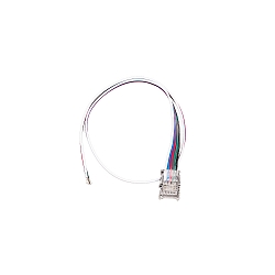 Cavo di collegamento 24V 5x 0.32mm FLAT piatto, con spina, 5 poli, multicolore