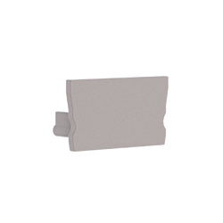 Endkappe fr Radium Aluminium U-Profil SMALL U-FLAT, Kunststoff
