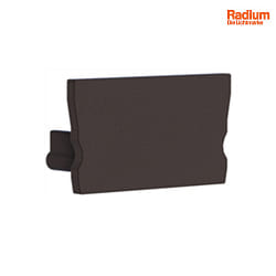 Endcap for Radium Aluminum U profile SMALL U-FLAT, plastic, black
