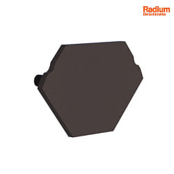Endcap for Radium Aluminum Corner profile SMALL CORNER, plastic, black