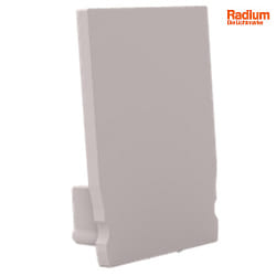 Endkappe fr Profil + Cover S, Endcap SMALL U-Profil 17.3/24.7, grau