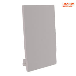 Endkappe fr Profil + Cover M, Endcap MEDIUM U-Profil 27/39, grau