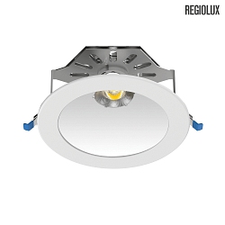 Downlight CHANGY-B TRIZONE - UGR<19 DALI2 commutable, reculer, avec optique de lentille IP40, blanche 