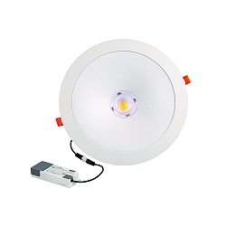 downlight GLAN XL round, suitable for VDU workstation IP20, powder coated, white 