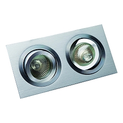 Luce da incasso MELIMAR 2 elemento, angolare IP20, Alluminio lucido