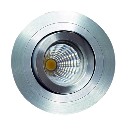 Luce da incasso MELIMAR 1 elemento, rotondo IP20, Alluminio lucido