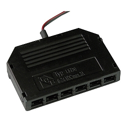 LED Distributor 6-fold, 150mm cable LARA recessed + KEMENTARI SF + F + SFQ + FQ