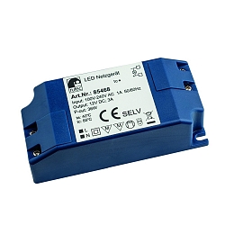 LED-Power supply unit, 12V, 36W, IP20, 100-240V AC, screw connection, static