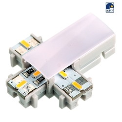 Connecteur en X VARDAFLEX TARA avec éclairage, blanche