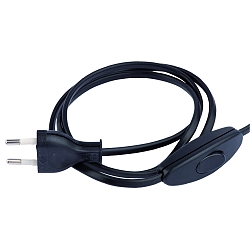 Zuleitung mit Eurostecker und Schalter, 1,5m