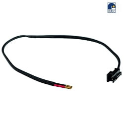 Supply line for LED modules, with wire end ferrules