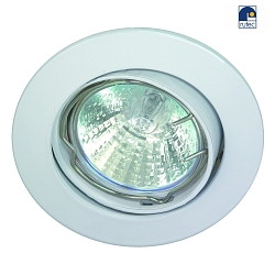 Alu die-cast Recessed spot for MR16, swivelling, IP20, white