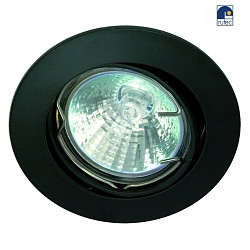 Alu die-cast Recessed spot for MR16, swivelling, IP20, black