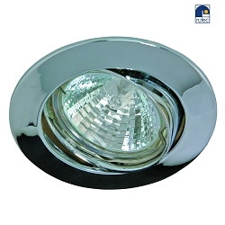 Alu die-cast Recessed spot for MR16, swivelling, IP20, chrome