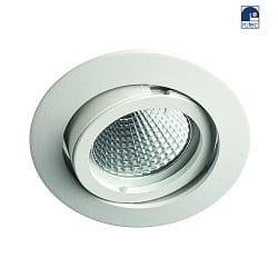 Downlight MR16 rotondo, girevole IP20, bianco opaco