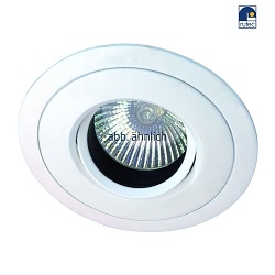 Luce da incasso MR16 girevole IP20, Bianco