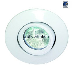 Lumire encastre MR16 pivotant, rotatif IP20, mat, blanche