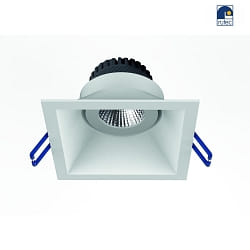 recessed luminaire TOM SQUARE(EMPTY CASE FOR LED MODULE 5CM) square, swivelling, without socket IP20, white matt dimmable