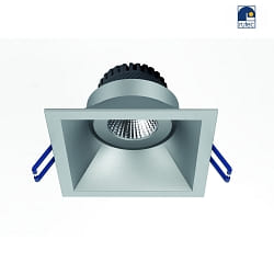 recessed luminaire TOM SQUARE(EMPTY CASE FOR LED MODULE 5CM) square, swivelling, without socket IP20, silver matt dimmable