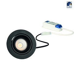 Luce da incasso GAIL girevole, Set di 1, commutabile IP40, Nero opaco 718lm 2900 | 3100K CRI 80-89