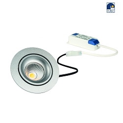 Luce da incasso GAIL girevole, Set di 1, commutabile IP40, Argento opaco  718lm 2900 | 3100K CRI 80-89