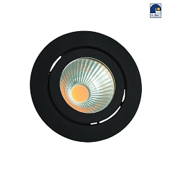 LED Einbaustrahler TALU, IP20, 350mA (exkl. BG), 8W 2700K 694lm 40, CRi>90, dimmbar, schwenkbar, schwarz matt