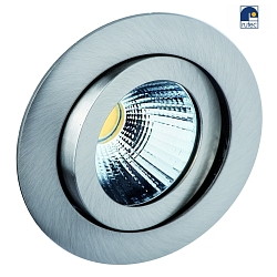 LED Einbaustrahler TALU, IP20, 350mA (exkl. BG), 8W 3000K 715lm 40, CRi>90, dimmbar, schwenkbar, eisen gebrstet