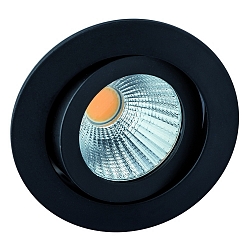 Luce da incasso TALU Dim-To-Warm IP20, Nero lucido dimmerabile 7W 504lm 3000 | 2300K CRI 90-100