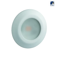 recessed luminaire LARA AC LED round IP44, mat, satined, white  6W 519lm 3000K 95 95 CRI 80-89