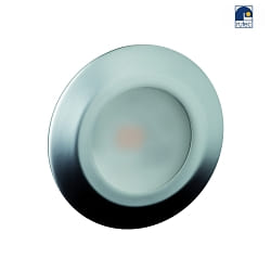 recessed luminaire LARA AC LED round IP44, chrome, mat, satined  6W 519lm 3000K 95 95 CRI 80-89