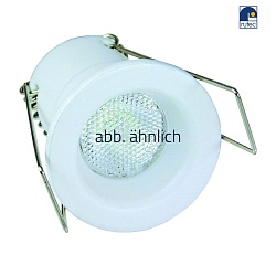 LED Lichtpunkt, IP40,  3.5cm, 350mA, 1W 2800K 85lm 22, dimmbar, Abdeckung strukturiert, wei matt