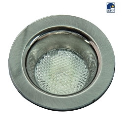 LED Lichtpunkt, IP40,  3.5cm, 350mA, 1W 2800K 85lm 22, dimmbar, Abdeckung strukturiert, eisen gebrstet